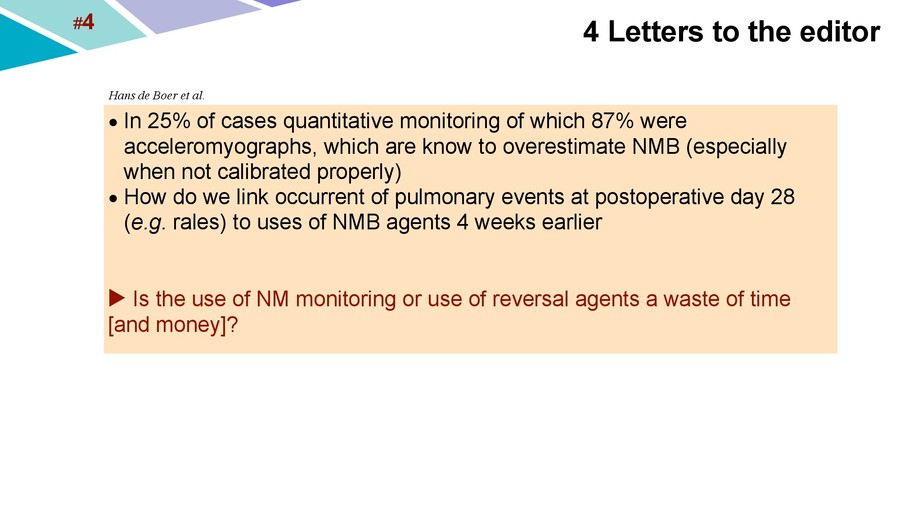 The Use Of High Dose Neuromuscular Blockade Nmb In Laparoscopy